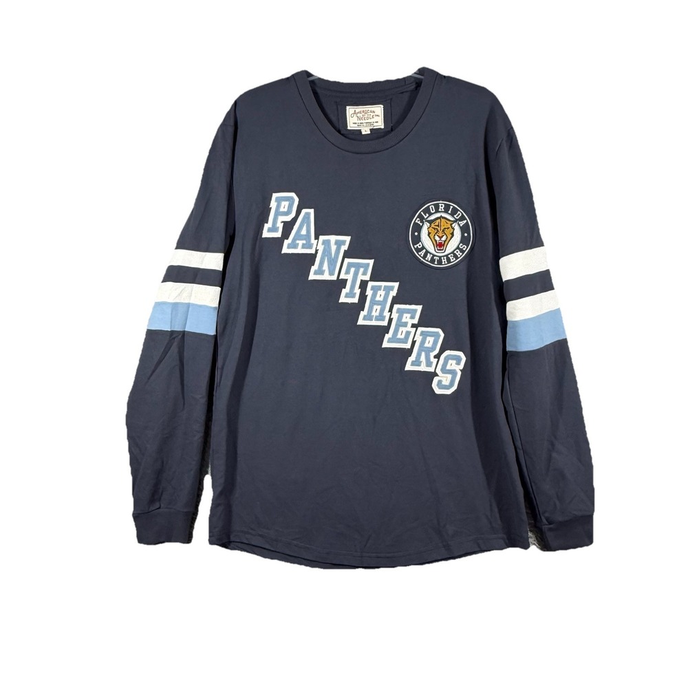 American Needle Navy Blue Florida Panthers Long Sleeve Tee
